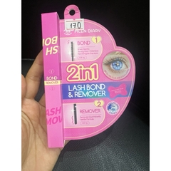 ￼Các loại keo dán cho mi chùm, keo tạm thời ( make up) và keo cố định ( keo nối mi ), tháo mi chùm Cluster Lashes