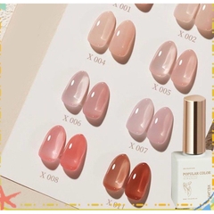 Sơn gel Xeijayi chính hãng màu nude, trong suốt, màu đỏ 15ml