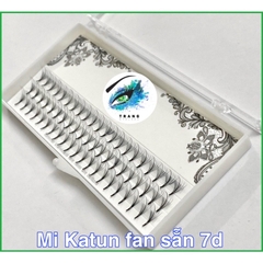 ￼Lông Mi Trụ Katun Cao Cấp - Mi Wispy 5D 7D Độ Cong C D - Mi Fan Sẵn Katun