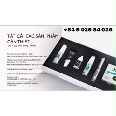 Set 2in1 uốn mi và định hình lông mày kèm nhuộm bronsun, trục uốn, keo bắt trục One Step từ Châu Âu, lành tính