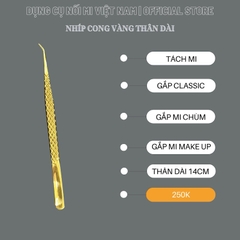 Các loại nhíp classic, nhíp tách, nhíp gắp mi chùm, nhíp mi makeup