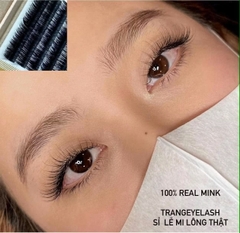 Mi lông thật 100% chất MINK mẫu hộp up size 8 line J B C CC D L LD 8-16mm