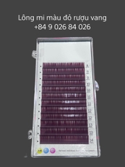 LÔNG MI MÀU ĐỎ RƯỢU VANG – SANG, LẠ, CỰC TÂY / Wine Red Lashes | Burgundy Red Eyelash Extensions