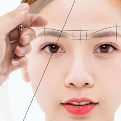 Cung đo mày cho Browlamination, phun chân mày, thước đo chân mày