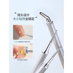 Bút Nail 2 đầu TAYE chấm bi và đính bi + kèm miếng sáp