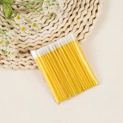 Tăm tháo mi loại đầu to, cọ son môi túi 50 cây (dụng cụ nối mi)