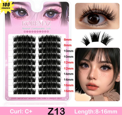 Hộp Lông Mi Giả Makeup Mi chùm Cluster 10 Hàng 9-16mm Có Thể Tái Sử Dụng nhiên cho người mới trang điểm dễ gắn