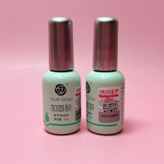 Sơn Gel Hoa Hồng Base ( chai hồng) & Top ( chai màu đen) ,Cứng móng sản phẩm thịnh hành
