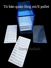 Tủ/ kệ mica để pallet line lông mi siêu tiện lợi, bảo quản lông mi nối sạch và không bị nhiễm ẩm