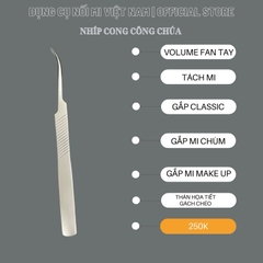 Các loại nhíp classic, nhíp tách, nhíp gắp mi chùm, nhíp mi makeup