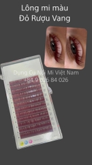 LÔNG MI MÀU ĐỎ RƯỢU VANG – SANG, LẠ, CỰC TÂY / Wine Red Lashes | Burgundy Red Eyelash Extensions