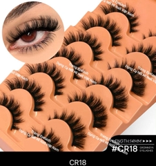 Lông mi Strip Lashes hot trend ( Natural False Eyelashes Cat Eye Lashes Strips Invisible Band Fake Mink Strip Lash Wispy Thin Clear Band Cateye Eye Lash Pack Full Volume Medium Length 8-18mm)