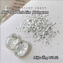 Nhũ Rắc Ánh Kim Hologram, Nail Art Sequins, Glitter Nail Art DIY Flash Nail Art, Sequins Blinking Light Chasing Powder