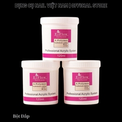 Bột đắp móng Ezflow siêu mịn, siêu dẻo, không vón cục - Polymer Nail Powder 3 màu white, pink, clear (120ml)