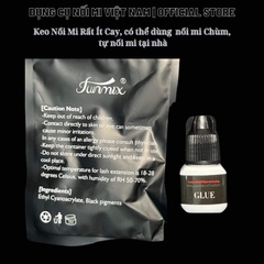Keo nối mi dùng cho mi chùm, rất ít cay, dùng được mi nối, ít dị ứng, thực hành tự nối mi
