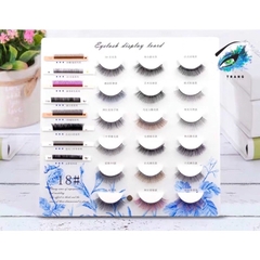 BẢNG MICA TRƯNG BÀY LÔNG MI NỐI, LÔNG MI MAKE UP