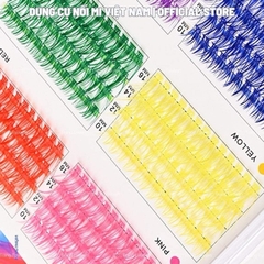 Lông mi Chùm Màu - Cluster Color Lashes, nhiều màu mix size 10-16mm.