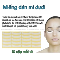 Dán lông mi dưới dạng giấy cho nối mi