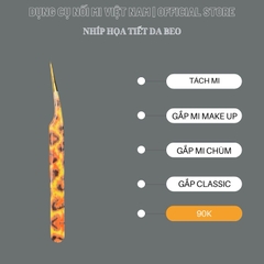 Các loại nhíp classic, nhíp tách, nhíp gắp mi chùm, nhíp mi makeup