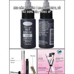 ￼Các loại keo dán cho mi chùm, keo tạm thời ( make up) và keo cố định ( keo nối mi ), tháo mi chùm Cluster Lashes