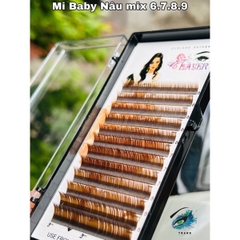 {New}Lông mi Dưới màu đen và nâu 0.07 0.10 mix 6-9mm dùng nối mi dưới, mi siêu tự nhiên, mi Baby hoặc nối chân mày