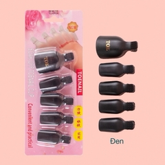 Kẹp ủ tháo gel móng chân - Bộ 5 kẹp nhựa bền chắc chuyên dụng cho nail, làm móng