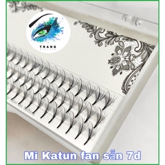 ￼Lông Mi Trụ Katun Cao Cấp - Mi Wispy 5D 7D Độ Cong C D - Mi Fan Sẵn Katun