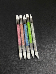 Cọ silicon 2 đầu đa năng (5 cây) ,chuyên dụng nặn hoa khô và đẩy sticker , chà tráng gương