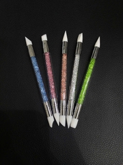Cọ silicon 2 đầu đa năng (5 cây) ,chuyên dụng nặn hoa khô và đẩy sticker , chà tráng gương
