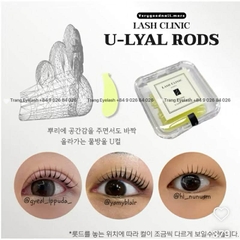 Trục uốn Lash Clinic U-Lyal Rod Clear – Waterdrop U-Curl (5 size - Made in Korea)
