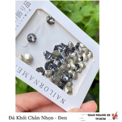 Các loại đá,hoa khô trang trí móng Nail, Đá Khối Chân Nhọn Mixsize