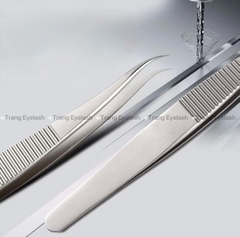 Nhíp nối mi Manhua Douyin chuẩn, phù hợp kỹ thuật Classic, Volume, Nhíp nối mi chuyên nghiệp bằng thép không gỉ, đầu cong chuẩn xác, gắp fan dễ – tách mi chuẩn,