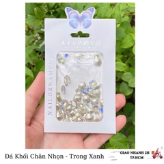 Các loại đá,hoa khô trang trí móng Nail, Đá Khối Chân Nhọn Mixsize
