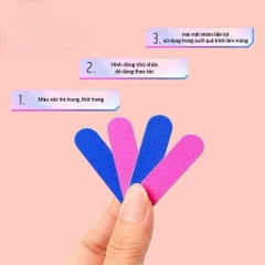 Dũa móng tay mini,set 10 cái ( bỏ vào hộp móng úp, túi xách khi đi du lịch )