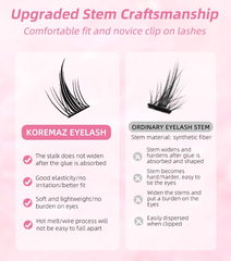 Hộp Lông Mi Giả Makeup Mi chùm Cluster 10 Hàng 9-16mm Có Thể Tái Sử Dụng nhiên cho người mới trang điểm dễ gắn