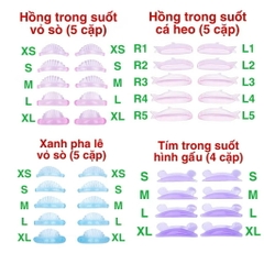 TỔNG HỢP Trục Uốn lông mi, dưỡng mi, nhíp, tăm bông, dụng cụ uốn mi Lash Lift