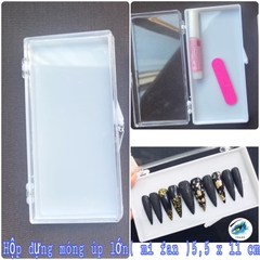 Hộp/ Khay đựng móng úp hộp dài quy cách 11,5cmx 5,5cm ( hộp đựng được lông mi, Flash sale giá cực tốt )
