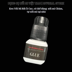 Keo nối mi dùng cho mi chùm, rất ít cay, dùng được mi nối, ít dị ứng, thực hành tự nối mi