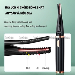 Máy Uốn Mi Nhiệt, Máy Uốn Mi Bằng Nhiệt Làm Cong Mi Tự Động Sạc Điện Cổng USB