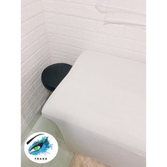 Ga trãi giường màu trắng ngà, Ga bọc giường spa- nối mi