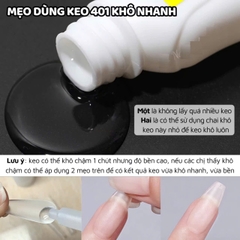 Keo dán móng 401 dính chắc ,dán charm nail, đính đá