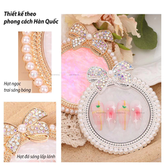 Khay ngọc trai pha màu Nail-Chụp ảnh móng nail