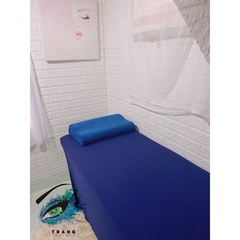 Ga trãi giường xanh đen ( giường nối mi /phun xăm/spa/filler/....)
