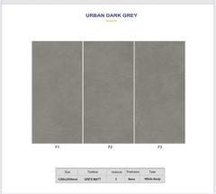 Gạch Ấn Độ 120*240 mã URBAN DARK GREY