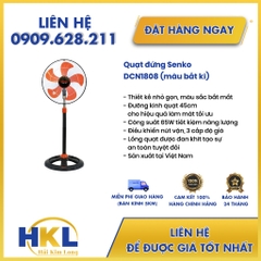 Quạt đứng 4.5 tấc lồng mạ crom Senko DCN1808