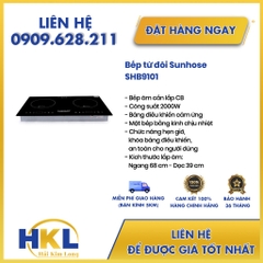 Bếp đôi điện từ Sunhouse SHB9101