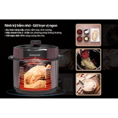 Nồi áp suất điện Sunhouse SHD1657 6 lít