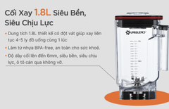 Máy xay sinh tố công nghiệp Uniblend UB-712 - KHÔNG KÈM NẮP CHỐNG ỒN
