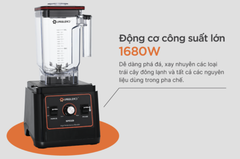 Máy xay sinh tố công nghiệp Uniblend UB-712 - KHÔNG KÈM NẮP CHỐNG ỒN