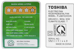 Quạt điện Toshiba F-LSD10(W)VN